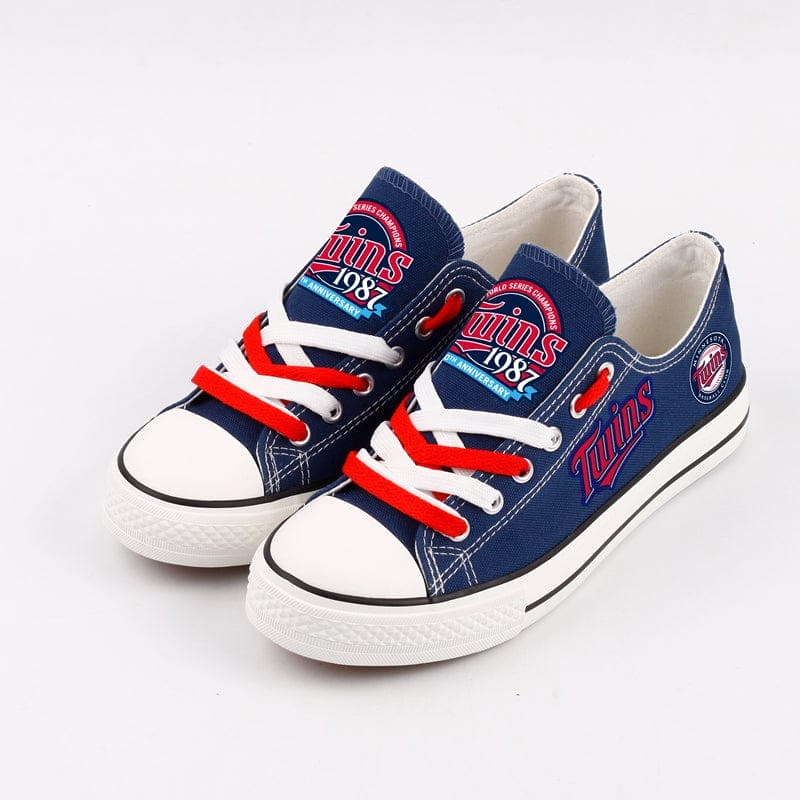 Minnesota Twins Limited Print Low Top Canvas Shoes Sport Sneakers For Men Women Fans