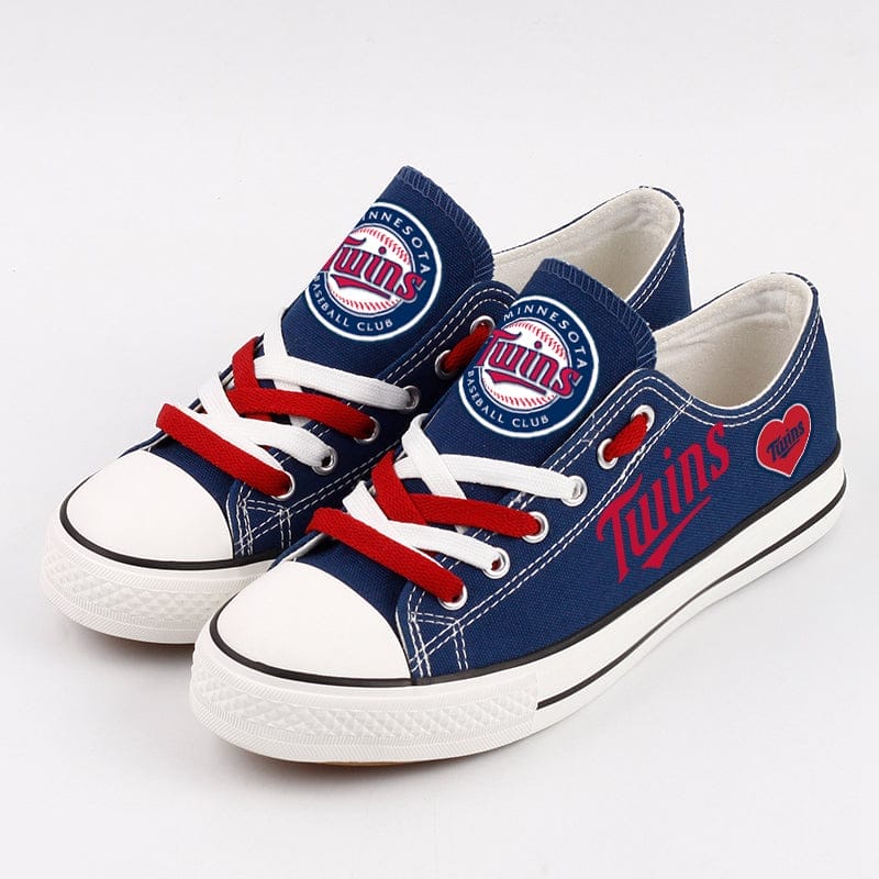 Minnesota Twins Limited Print Low Top Canvas Shoes Sport Sneakers For Men Women Fans - Image 2