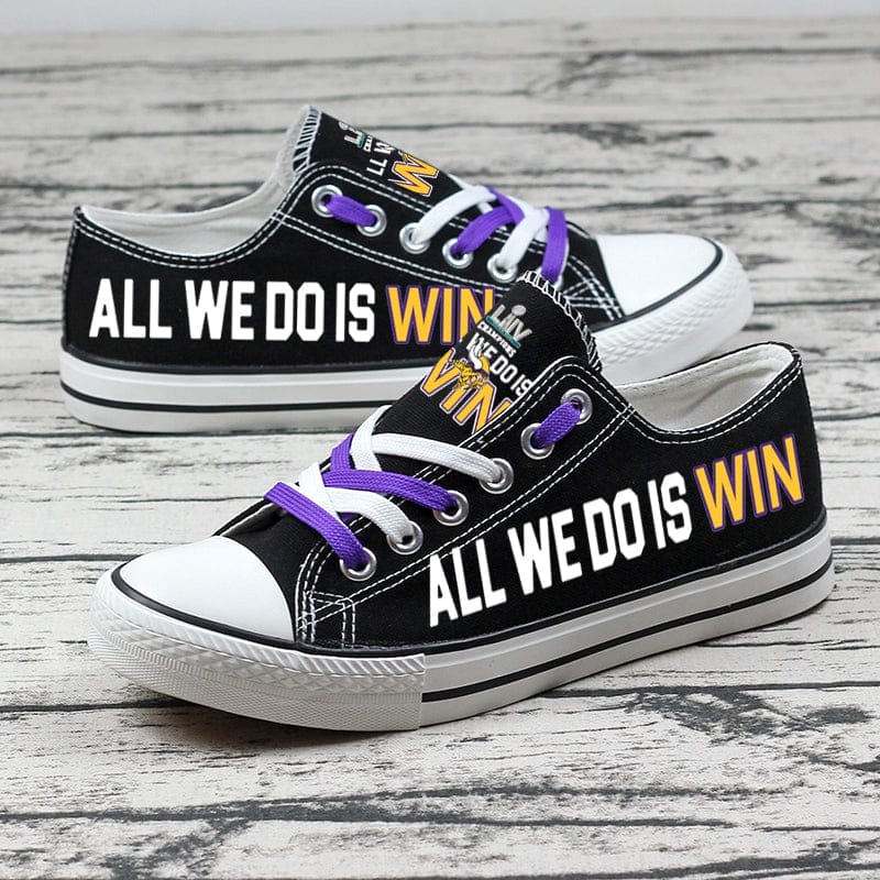 Minnesota Vikings Low Top Canvas Sport Sneakers Shoes For Men Women Fans - Image 6