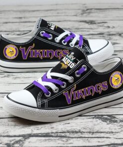 Minnesota Vikings Limited Print NFL Students Low Top Canvas Shoes Sport Sneakers 2 ef66eb90 860f 4d0b 8a92 7af10dba5d50