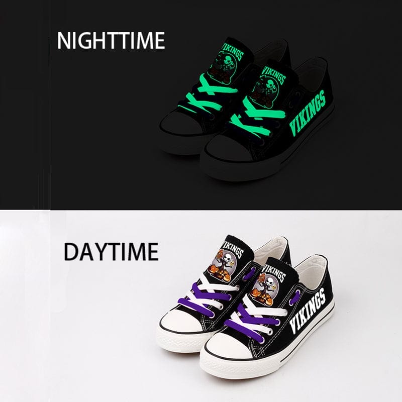 Minnesota Vikings Low Top Canvas Sport Sneakers Shoes For Men Women Fans - Image 3