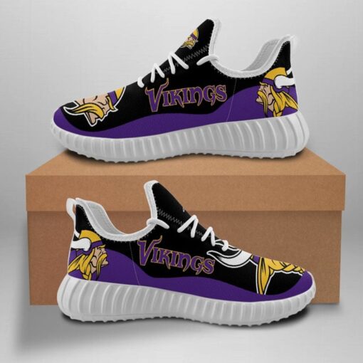 Minnesota Vikings Sneaker Shoes NFL For Men Women Fans
