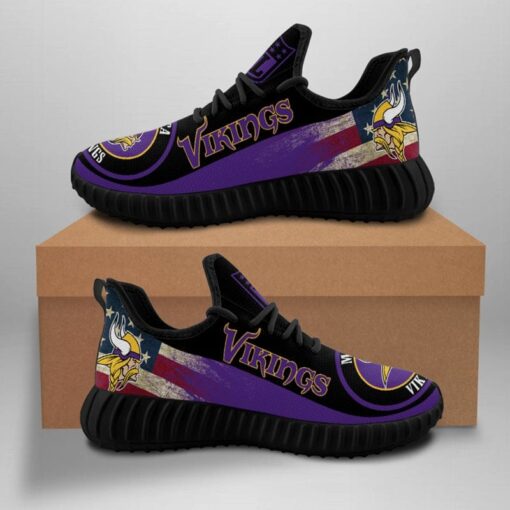 Minnesota Vikings Sneaker Shoes NFL For Men Women Fans - Image 2