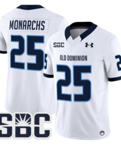 Monarchs Jersey #25 Old Dominion Monarchs 2025 Vapor Limited Stitched White