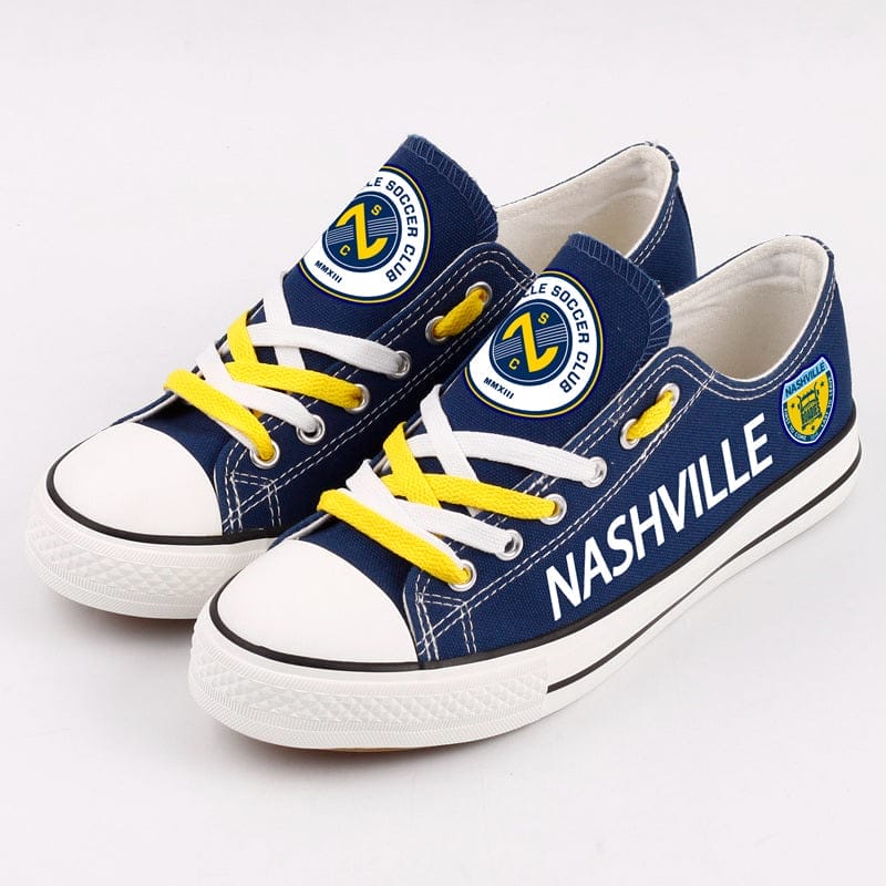 Nashville SC Low Top Canvas Sport Sneakers Shoes For Men Women Fans