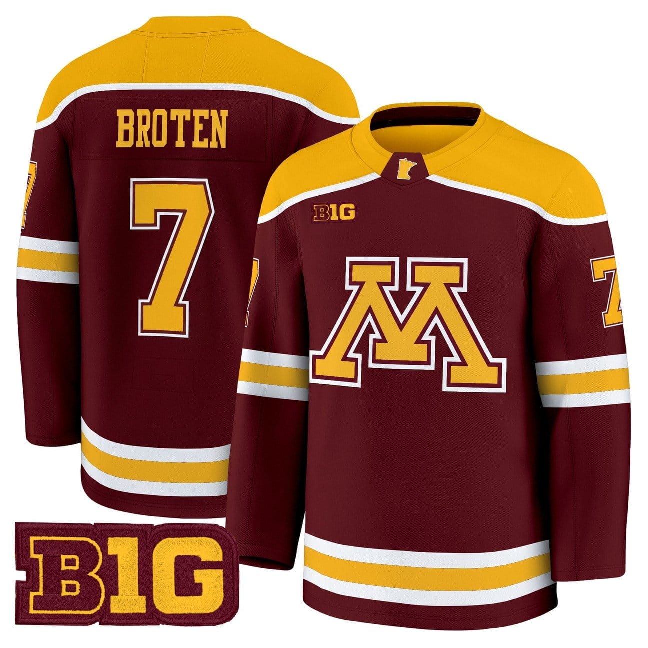 Neal Broten Jersey #7 Minnesota Golden Gophers 2025-26 Premium Stitched - Image 3