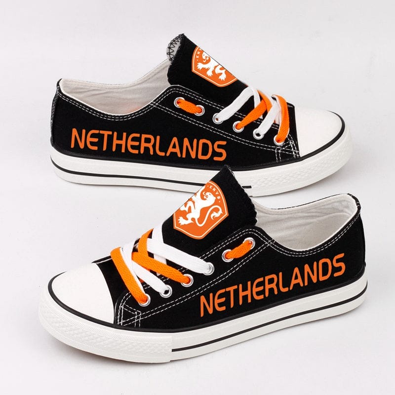 Netherlands Low Top Canvas Sport Sneakers Shoes For Men Women Fans