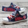 New England Patriots Limited Print NFL Students Low Top Canvas Shoes Sport Sneakers 2