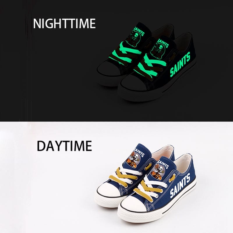 New Orleans Saints Low Top Canvas Sport Sneakers Shoes For Men Women Fans - Image 3