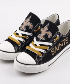 New Orleans Saints Limited Print NFL Students Low Top Canvas Shoes Sport Sneakers ae05fb1e 61d1 47bd b725 fb81437ff624