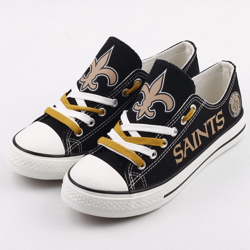 New Orleans Saints Low Top Canvas Sport Sneakers Shoes For Men Women Fans - Image 3