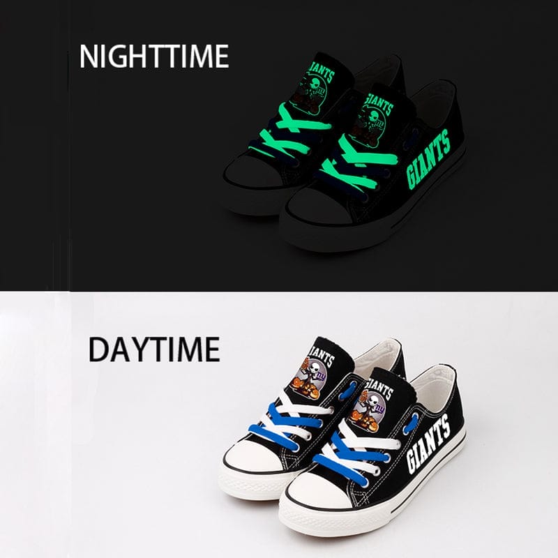 New York Giants Low Top Canvas Sport Sneakers Shoes For Men Women Fans - Image 2