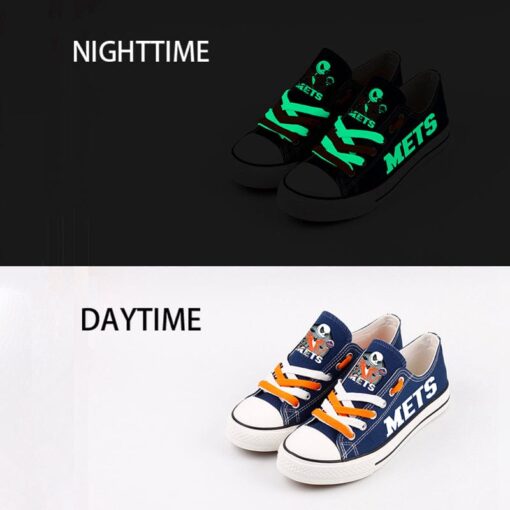 New York Mets Limited Print Low Top Canvas Shoes Sport Sneakers For Men Women Fans - Image 5