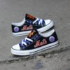 New York Mets Limited Print MLB Students Low Top Canvas Shoes Sport Sneakers 2