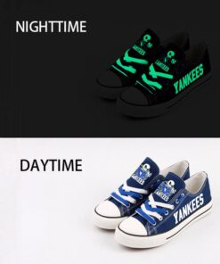 New York Yankees Limited Print MLB Students Low Top Canvas Shoes Sport Sneakers 2 4343d12a 0517 4973 8423 d91ed0f2e139
