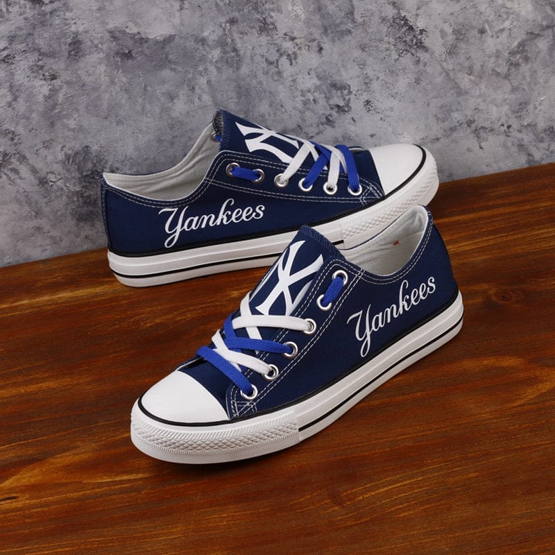 New York Mets Limited Print Low Top Canvas Shoes Sport Sneakers For Men Women Fans - Image 4