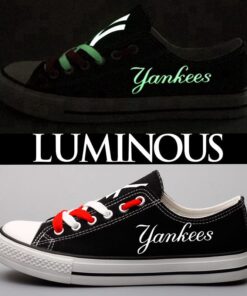 New York Yankees Limited Print MLB Students Low Top Canvas Shoes Sport Sneakers 3