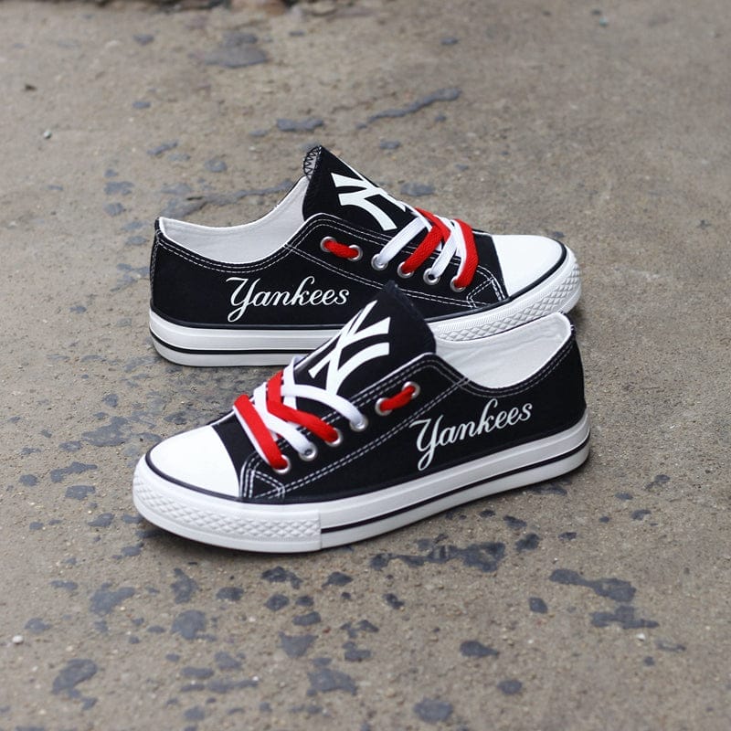 New York Mets Limited Print Low Top Canvas Shoes Sport Sneakers For Men Women Fans - Image 5