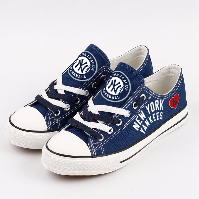 New York Mets Limited Print Low Top Canvas Shoes Sport Sneakers For Men Women Fans - Image 8