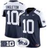 Nicholas Singleton Jersey 10 Penn State 2025 Throwback Stitched Navy Alter