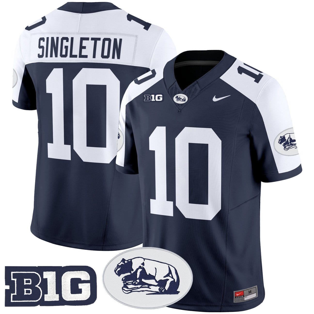 Nicholas Singleton Jersey #10 Penn State Nittany Lions 2025 Throwback Limited Stitched