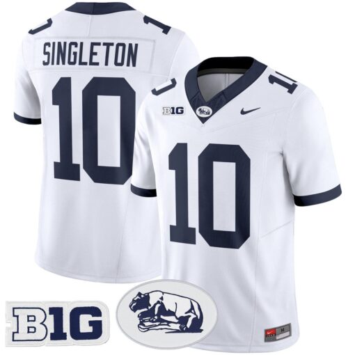 Nicholas Singleton Jersey #10 Penn State Nittany Lions 2025 Throwback Limited Stitched - Image 3
