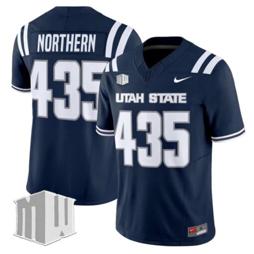 Northern Jersey #435 Utah State Aggies 2025 Vapor Limited Stitched Navy