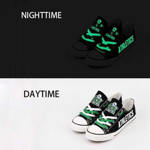 Oakland Athletics Limited Print Low Top Canvas Shoes Sport Sneakers For Men Women Fans - Image 5