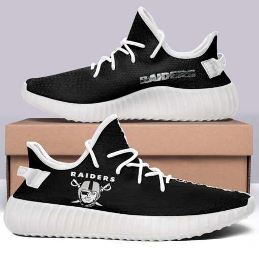 Oakland Raiders NFL 350v Yeezy Sneakers For Men Women Fans - Image 2
