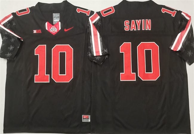Ohio State Buckeyes #10 Julian Sayin Jersey V2 2025 F.U.S.E. Football Stitched