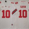 Ohio State Buckeyes 10 Julian Sayin White F.U.S.E. Limited Stitched Jersey