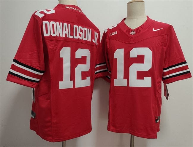 Ohio State Buckeyes #12 CJ Donaldson Jersey 2025 F.U.S.E. Football Stitched