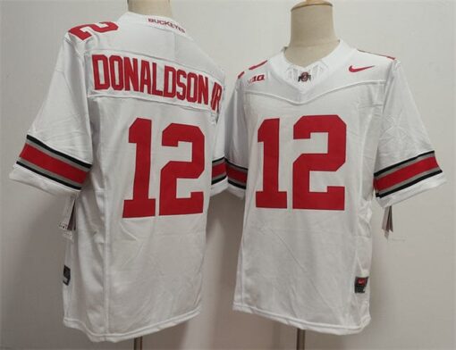 Ohio State Buckeyes #12 CJ Donaldson Jersey 2025 F.U.S.E. Football Stitched - Image 2