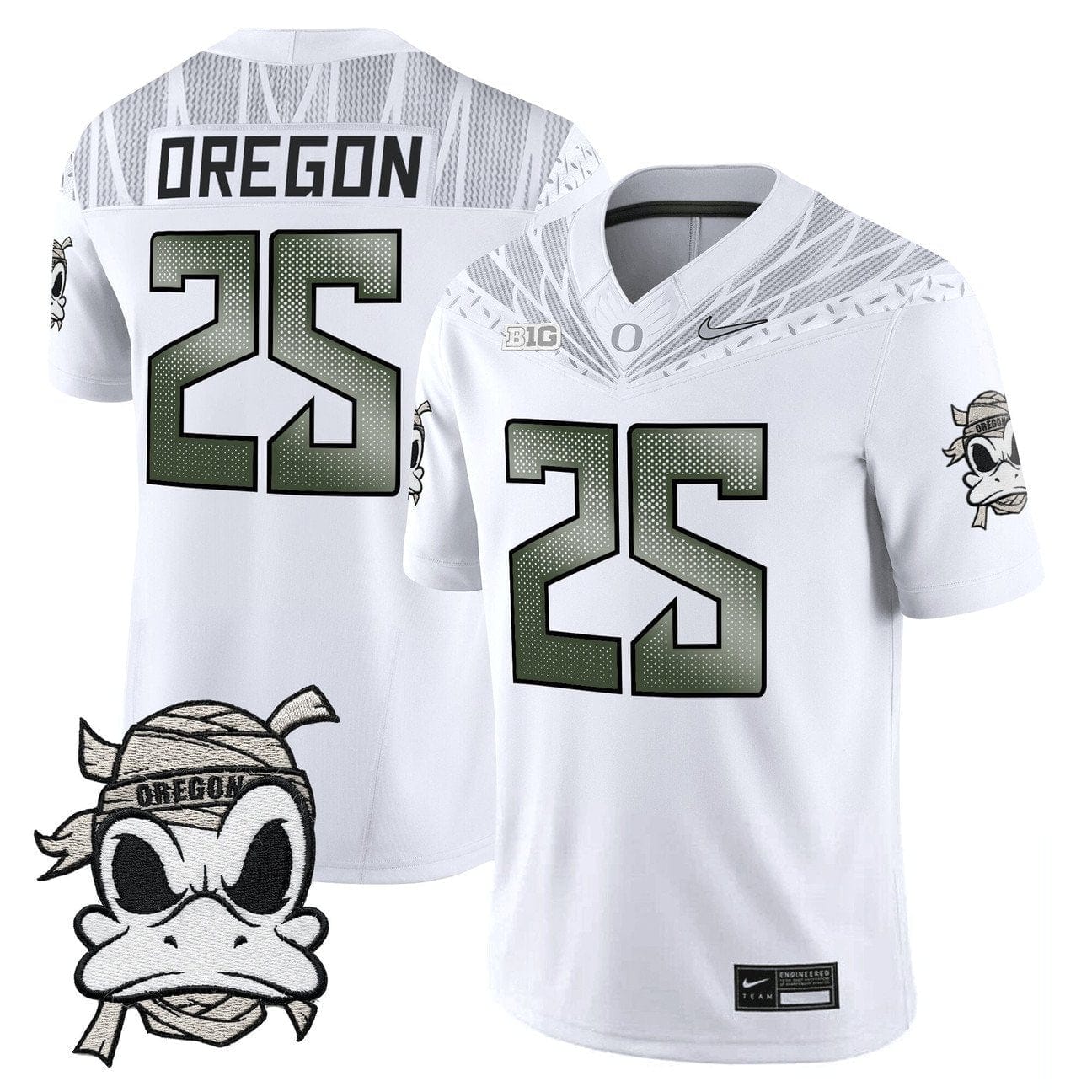 Oregon Jersey #25 Oregon Ducks 2025 Mummy Duck Vapor Limited Stitched - Image 2