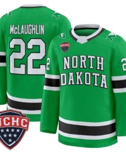 Owen McLaughlin Jersey 22 North Dakota Fighting Hawks 2025 26 Stitched Green baff588c 3301 4107 ac2f 78e214476f0c