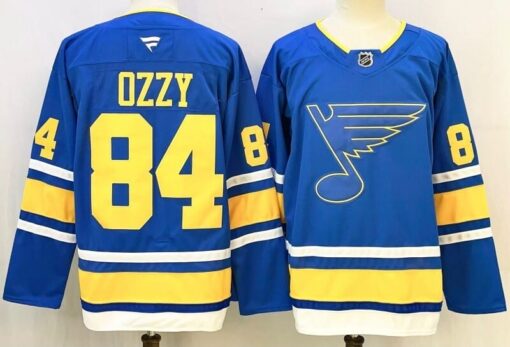 Ozzy Jersey #84 St. Louis Blues Premium Stitched Blue