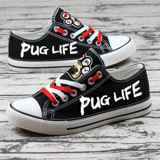 PUG Canvas Sneakers Shoes For Men Women Fans - Image 3