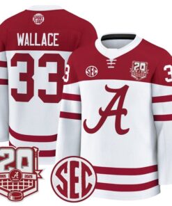 Parks Wallace Jersey 33 Alabama Crimson 2025 26 20th Patch Stitched White a6146d79 ddd1 4a5a ab9f ee1961458eaa
