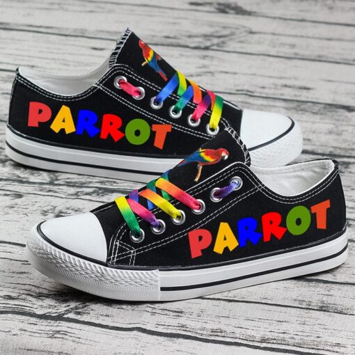 Parrot Canvas Sneakers Shoes For Men Women Fans
