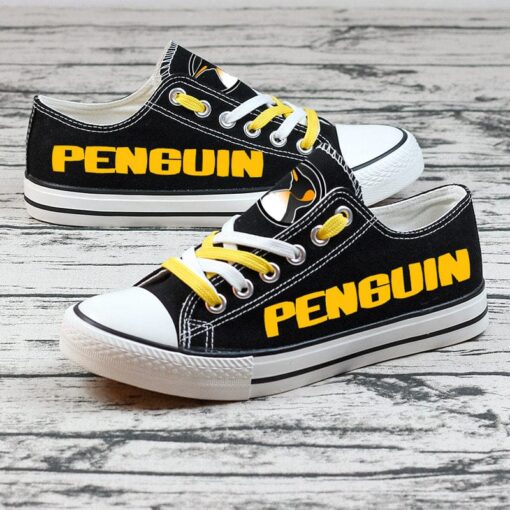 Penguins Canvas Sneakers Shoes For Men Women Fans - Image 3