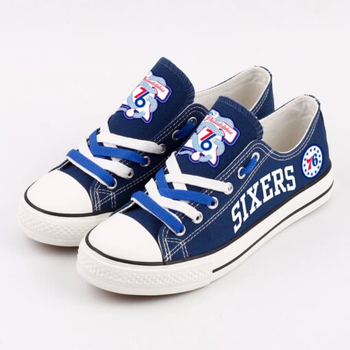 Philadelphia 76ers Atlanta Hawks Sport Sneakers Shoes For Men Women Fans - Image 2