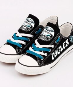 Philadelphia Eagles Low Top Canvas Sport Sneakers Shoes For Men Women Fans
