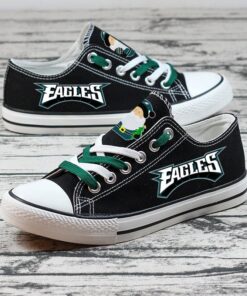 Philadelphia Eagles Limited Print NFL Students Low Top Canvas Shoes Sport Sneakers 3