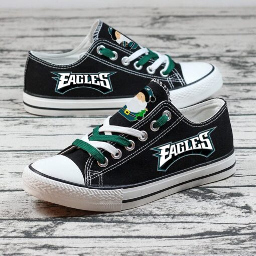 Philadelphia Eagles Low Top Canvas Sport Sneakers Shoes For Men Women Fans - Image 2