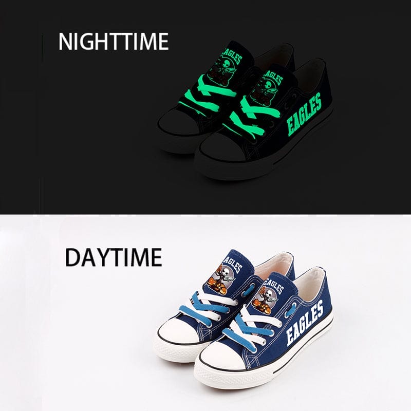 Philadelphia Eagles Low Top Canvas Sport Sneakers Shoes For Men Women Fans - Image 3