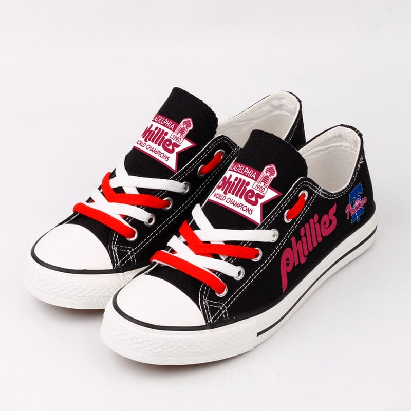 Philadelphia Phillies Limited Print Low Top Canvas Shoes Sport Sneakers For Men Women Fans