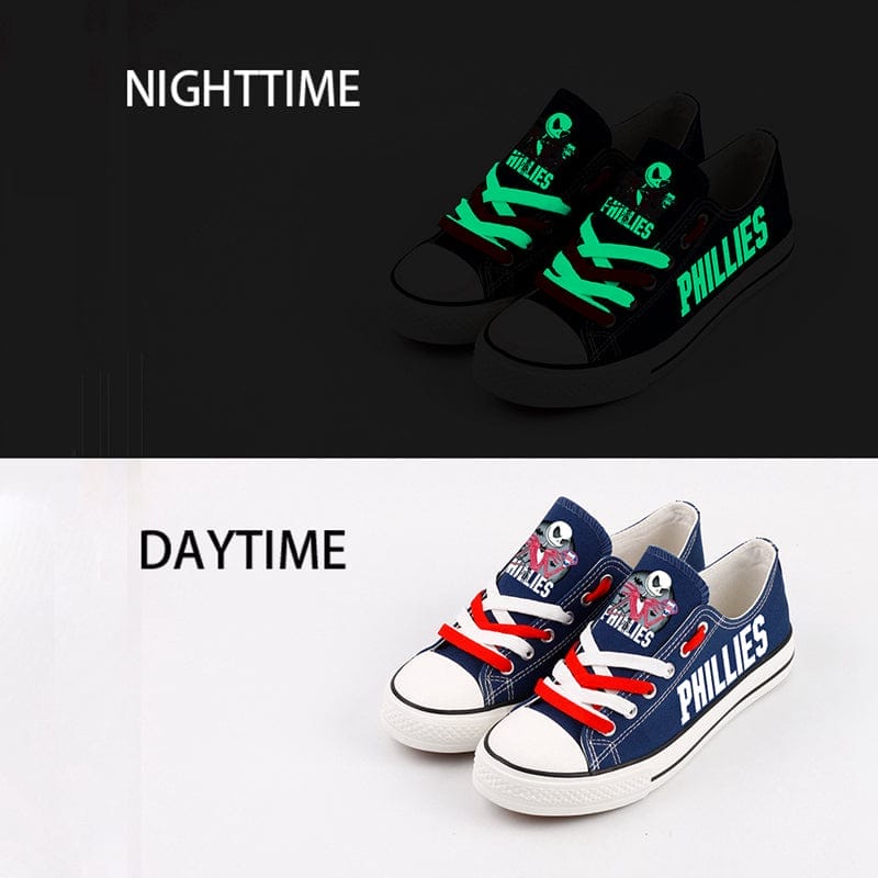Philadelphia Phillies Limited Print Low Top Canvas Shoes Sport Sneakers For Men Women Fans