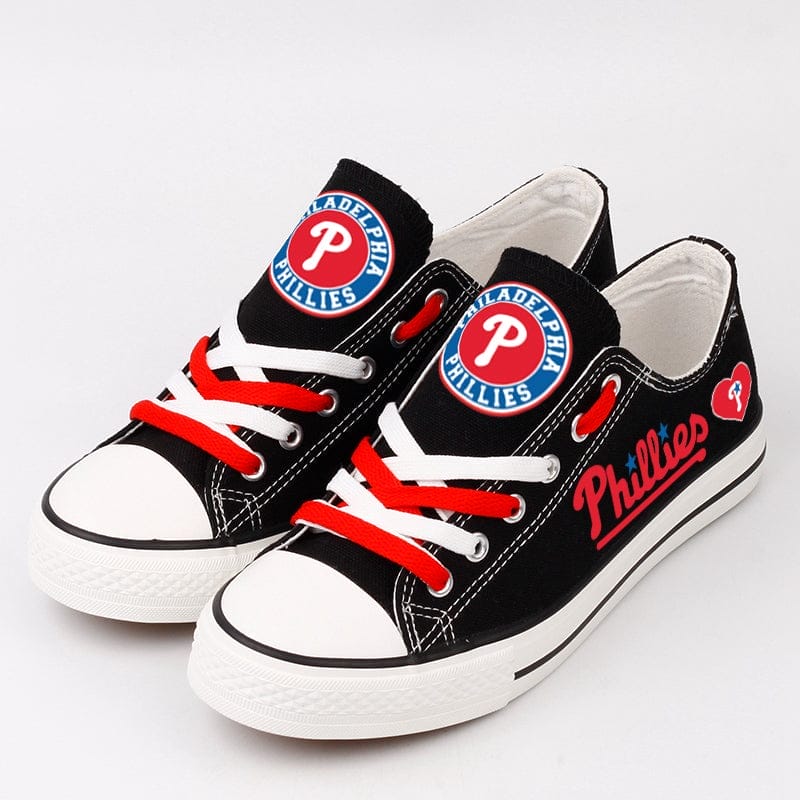 Philadelphia Phillies Limited Print Low Top Canvas Shoes Sport Sneakers For Men Women Fans - Image 3