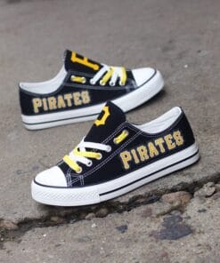Pittsburgh Pirates Limited Print Low Top Canvas Shoes Sport Sneakers For Men Women Fans