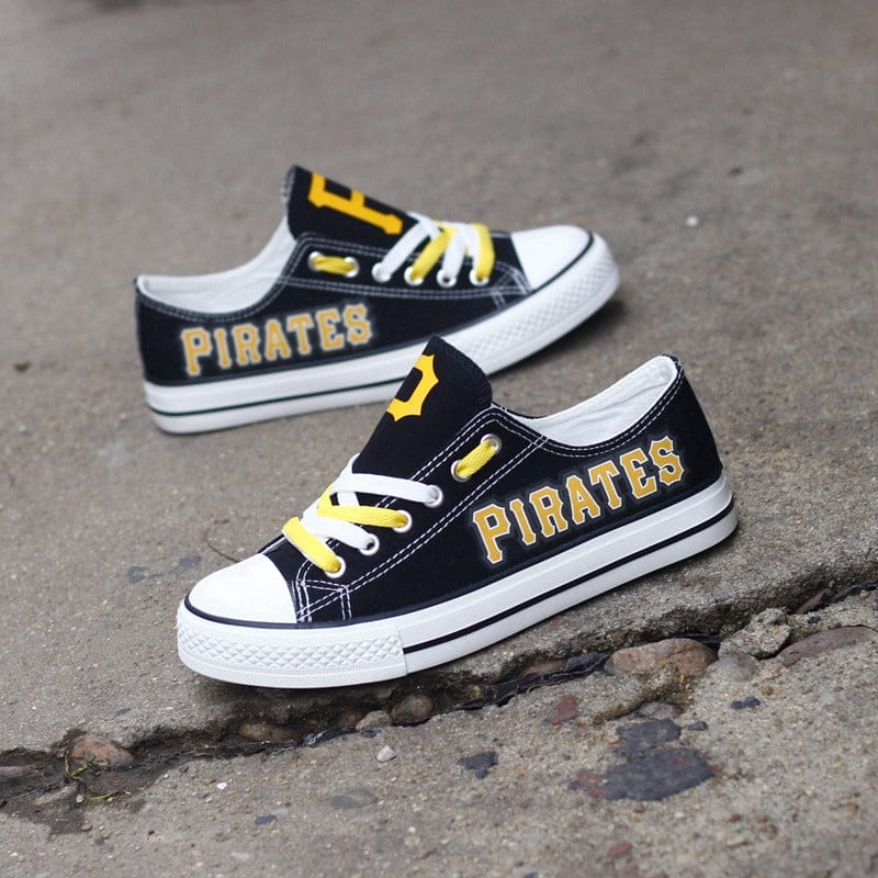 Pittsburgh Pirates Limited Print Low Top Canvas Shoes Sport Sneakers For Men Women Fans